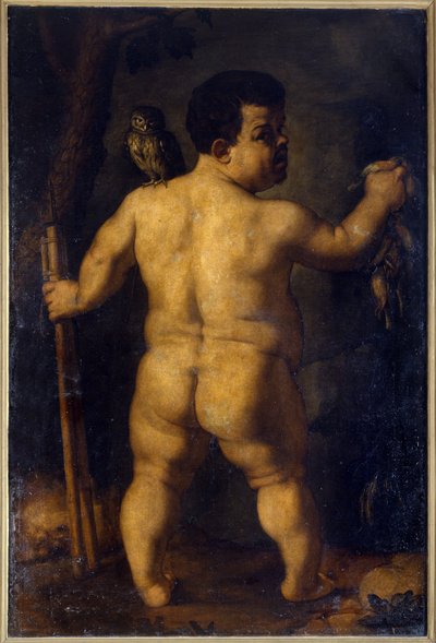 Nano Morgante. Cosimo I de Medici sarayının en ünlü cücelerinden birinin portresi (16. yüzyılın ikinci yarısı). Tablo Agnolo Allori, detto il Bronzino (1503 - 1572) by Agnolo Bronzino