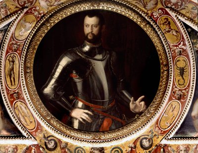 Jean de Medici dit Jean des Bandes Noires (Giovanni Dalle Bande Nere) (1498-1526) tarafından Bronzino (1503-1572) - Tablo Palazzo Vecchio, Floransa