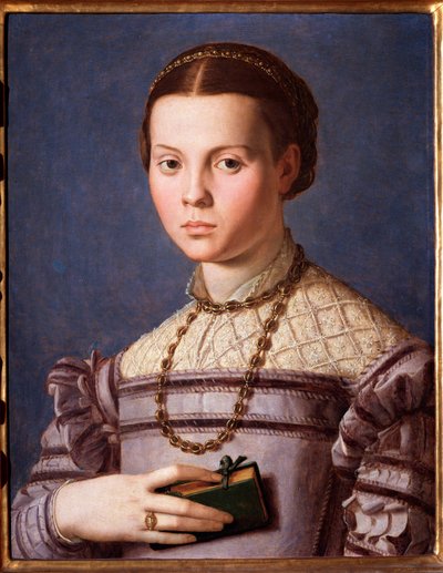 Kitaplı Küçük Bir Kızın Portresi (Resim by Agnolo Bronzino