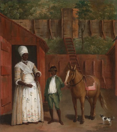 Oğlu ve Pony ile bir Anne by Agostino Brunias