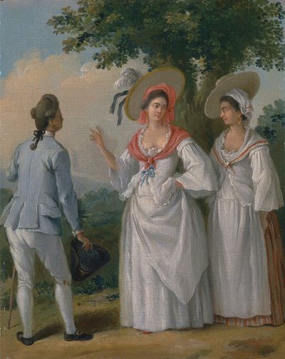 Şık Elbiseli Bedava Batı Hint Creoles by Agostino Brunias