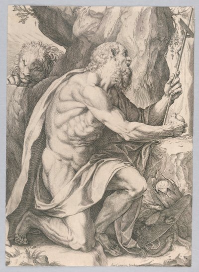 Aziz Jerome by Agostino Carracci