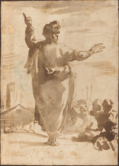 Aziz Paul Vaazı by Agostino Carracci