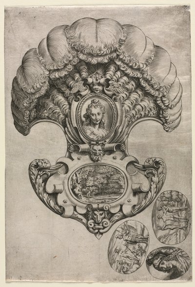 Fan LEventtail , c. 1589-1595. by Agostino Carracci