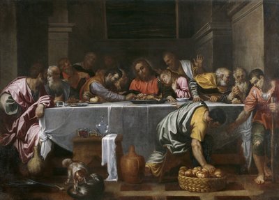 Son Akşam Yemeği by Agostino Carracci
