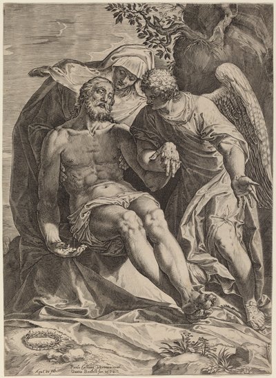 Şefkât by Agostino Carracci after Veronese
