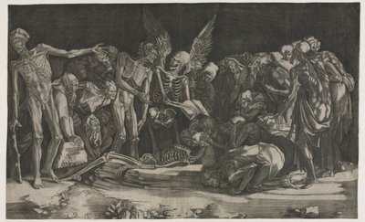 Ölüm ve Şöhret Alegorisi, 1518. by Agostino Musi
