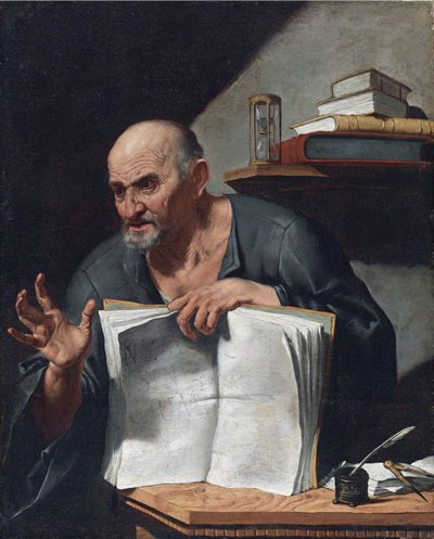 Dionysius Cato (3. veya 4. yüzyıl) - Tablo Agostino Scilla (1629-1700), - Tuval üzerine yağlı boya, 98.5x80.6 - Özel Koleksiyon by Agostino Scilla
