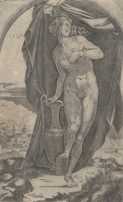1515 tarihli Kleopatra. by Agostino Veneziano