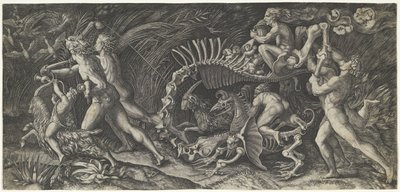 Het karkas The stregozzo by Agostino Veneziano