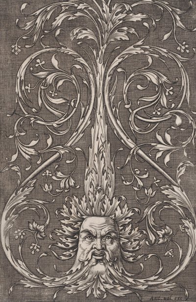 Süs Paneli, ca. 1514-36. by Agostino Veneziano