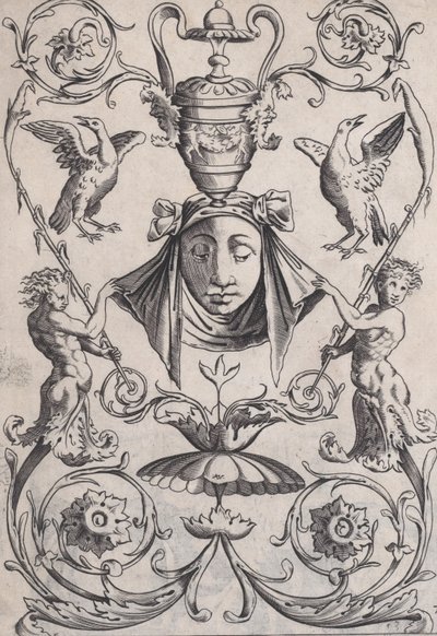 Süs Paneli, ca. 1514-36. by Agostino Veneziano