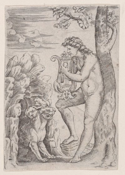 Orpheus, 1528 tarihli. by Agostino Veneziano
