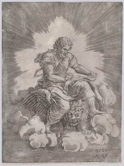 1518 tarihli Aziz Mark. by Agostino Veneziano