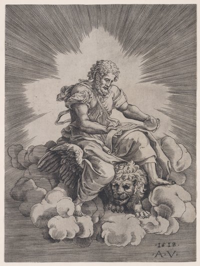 1518 tarihli Aziz Mark. by Agostino Veneziano