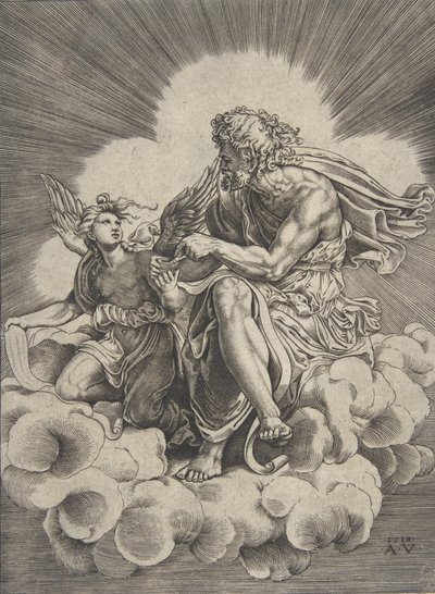 Aziz Matta, 1518 tarihli. by Agostino Veneziano
