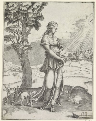 Sybil van Cumae by Agostino Veneziano