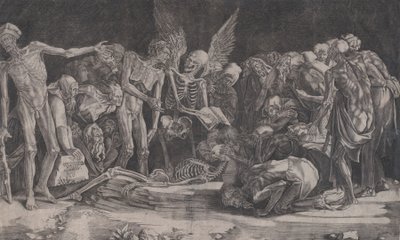 1518 tarihli iskeletler. by Agostino Veneziano