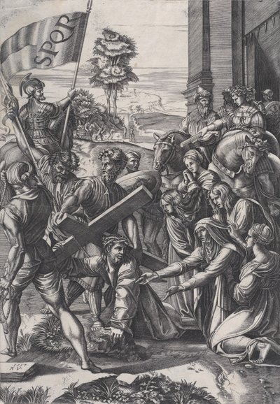 Haç Taşı, 1517. by Agostino Veneziano