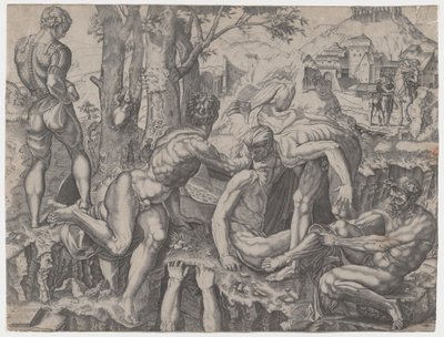 Dağcılar, 1524 tarihli. by Agostino Veneziano