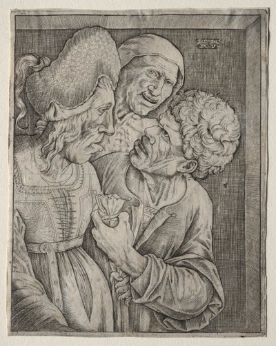 Zengin Yaşlı Kadın by Agostino Veneziano