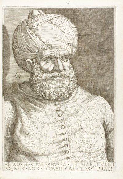Barbarossa portresi by Agostino dei Musi