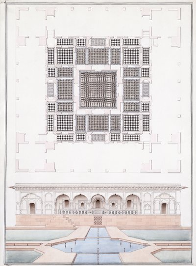 Güney cephesinin yüksekliği ve Suraj Bhawan