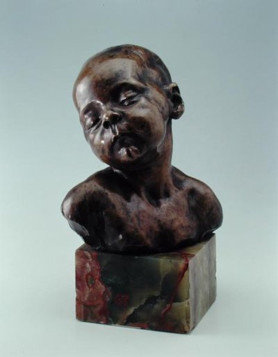 Uyuyan Çocuk, c.1879 (bronz) by Aime Jules Dalou