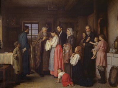 Vaftiz, 1873 by Akim Egorovich Karneev