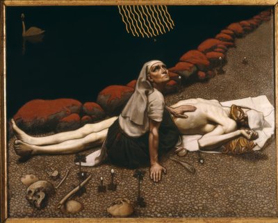 A.Gallen-Kallela, Mutter des Lemminkain. by Akseli Gallen Kallela