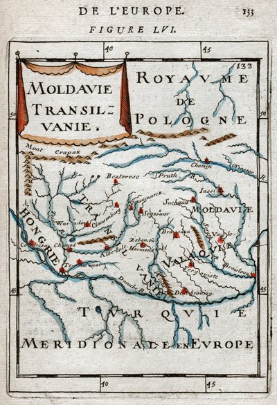 Romanya Haritası 1683 by Alain Manesson Mallet