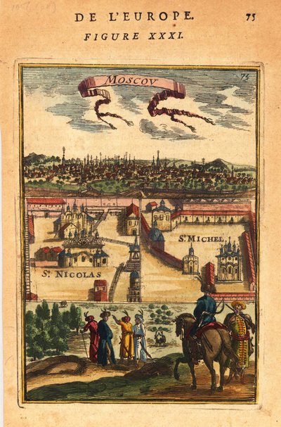 Moskova, 1683 by Alain Manesson Mallet