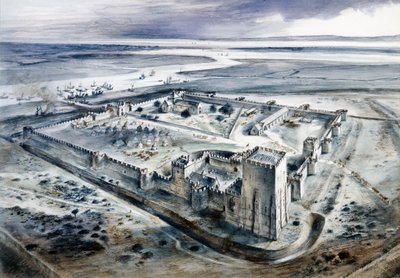 Portchester Kalesi, 15. yüzyıl, 1960
