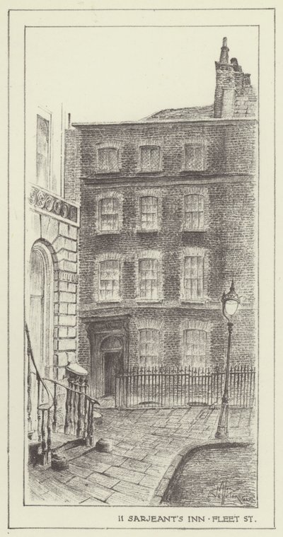 11, Serjeants Inn, Fleet Caddesi by Alan Stapleton