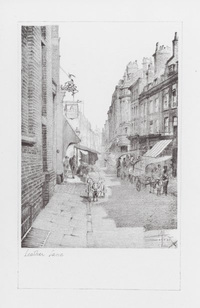 London Lanes: Leather Lane (lito) by Alan Stapleton