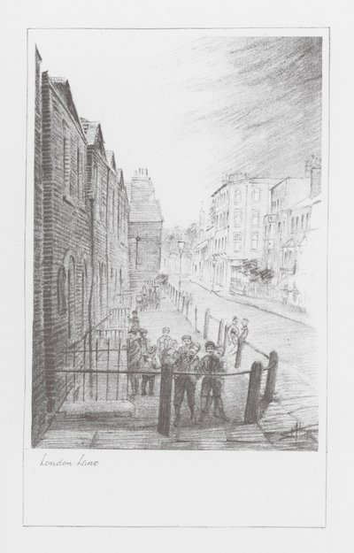 London Lanes: London Lane (lito) by Alan Stapleton