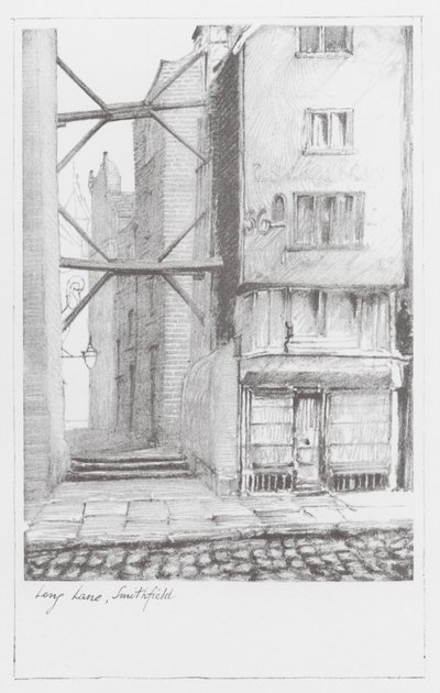 London Lanes: Long Lane, Smithfield (lito) by Alan Stapleton