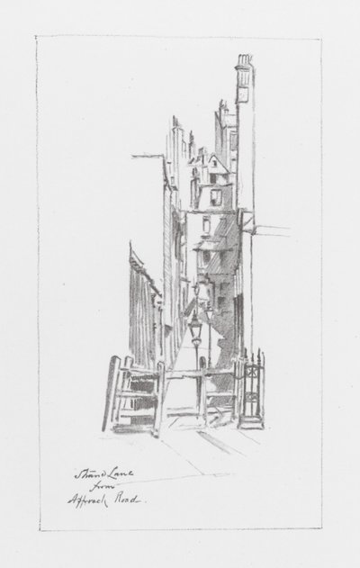Londra şeritleri: Strand Lane (lito) by Alan Stapleton