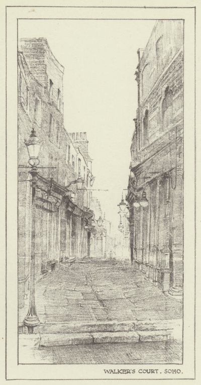 Walkers Mahkemesi, Soho by Alan Stapleton