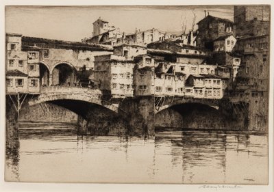 Ponte Vecchio, Floransa by Albany E. Howarth