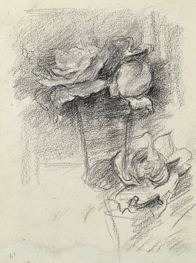Vazodaki güllerden natürmort, 1890 dolayları by Albert de Belleroche