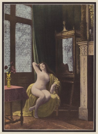 Uyuyan kadın (renkli taş) by Albert (after) Aublet