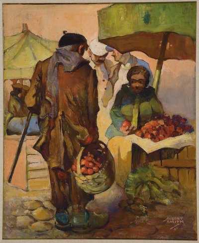 Pazar, Nice, Fransa by Albert A. Smith