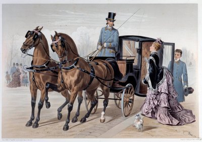 İngiliz atlarının kupasına ulaştı Baskı Albert Adam (1833-?) 1874 Paris, Musee Carnavalet by Albert Adam