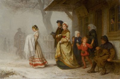 Vaftiz, 1864. by Albert Anker