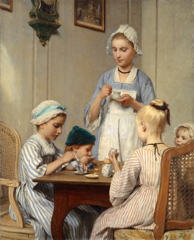 Kahvaltıda Çocuklar, 1879 by Albert Anker