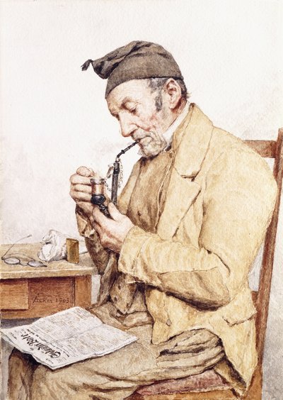 Borulu Dede, 1903 by Albert Anker