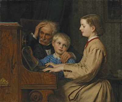 Vatan Şarkısı, 1874 by Albert Anker