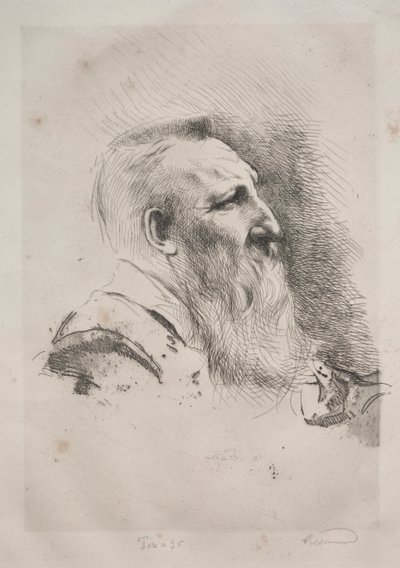 Auguste Rodin, 1900. by Paul Albert Besnard