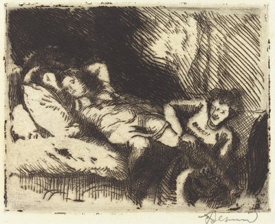Yatağa Gitmek (Le coucher) by Albert Besnard